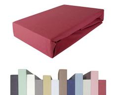 EddaLux Spannbettlaken für BOXSPRINGBETT & bis zu 40 cm hohe Matratzen | Premium-Qualität | Baumwolle m. 5% Elasthan | schwere 190 g/m² | 180 x 200 | 200 x 200 | 200 x 220 cm | Spannbetttuch