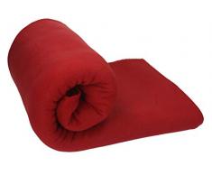 Betz Fleecedecke Kuscheldecke Wohndecke Farbe dunkel rot Größe 130x170 cm Qualität: 220 g/m²