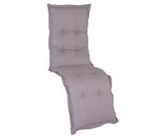 Beo Hellgraue Polsterauflage Kissen Auflage für Relax Gartenstuhl Premium