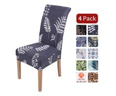 Homaxy Universal Stretch Stuhlhussen 2er 4er 6er Set Stuhlbezug für Stuhl Esszimmer (4er Set, Style 9)