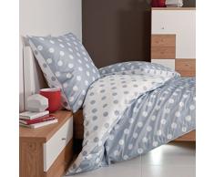 Janine Feinbiber-Bettwäsche - Davos - Silber - 200 x 200 cm + 2 x 80 x 80 cm
