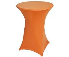 Stehtischhusse Stretch Husse für Tisch Ø80-85cm orange