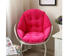 Lesong Sitzkissen, weiches Plüsch, Sofa-Rückenstütze, Sesselauflage, Sitzkissen, Autositz-Stuhl, dicke Baumwollmatte, gepolsterte Stuhl-Sitzkissen mit Gurten