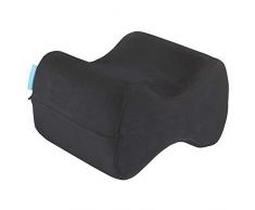 bonmedico Ergonomisches Knie-Kissen für Seitenschläfer, Memory Foam Beinkissen, in Schwarz