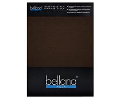 bellana® AQUA Jersey Multifunktions-Spannbettlaken für Wasserbetten in Normal- und Übergrößen, 90-100-120x200-220 cm in schoko