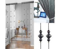 AIZESI fadenvorhang fliegenvorhang fadenstore fadenvorhänge perlenvorhang türvorhang Vorhang Glitzer Regenbogen fadengardinen tuervorhang perlen fadenvorhang grün Vorhang fadenvorhang fadenvorhang