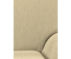 Textil-home Stretchhusse für Relaxsessel Komplett Marian, Elastisch Bezug für Fernsehsessel Liege - 1 Sitzer - 70 a 100Cm. Farbe Beige