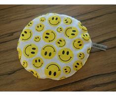 Bio-Dinkelkissen Smiley Wärmekissen Körnerkissen - selbst genäht - Handmade