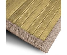 casa pura Bambusteppich Tibet (Natur) | für Bad und Wohnzimmer | natürlich wohnen Bambus | Bambusmatte in vielen Größen (200x300 cm)