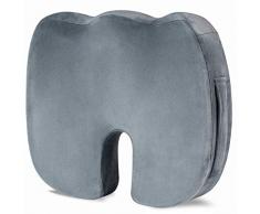 Vector Orthopädisches Viscoelastisches-Sitzkissen, Druckentlastungskissen für Bandscheiben,Rücken,Ischias und Steißbein-Entlastung | Stuhlkissen geeignet für Auto, Büro- & Rollstuhl Sowie Reisen