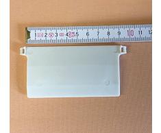 cg-sonnenschutz 20 Stück Beschwerungsplatten Breite 89 mm Gewichte für Vertikaljalousie Lamellen Vorhang Vorhang-Lamellen weiß aus Kunststoff