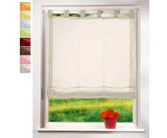 Raffrollo Voile UNI mit Schlaufen, 160x100, Bordeaux, 61008