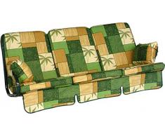 Angerer 1020/072 Exklusiv-Schaukelauflage, 3-Sitzer Design Mexiko, grün