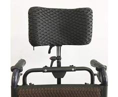 Rollstuhl Verstellbare Kopfstütze Nackenstütze Kopfpolsterung Rollstühle Kissen Aluminiumlegierung Einfach zu installieren/Kopfstütze Einstellbereich 350Mm-500Mm