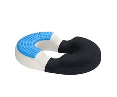 bonmedico Orthopädisches Hämorrhoiden-Sitzkissen mit innovativer Gel-Schicht, Sitzring wirkt schmerzlindernd, auch zur Steißbein-Entlastung für Auto, Sofa, Büro & Rollstuhl, Large