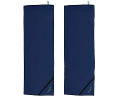 banters Sporthandtuch für Workout und Kraft-Training im Fitnessstudio (Blau Doppelpack)