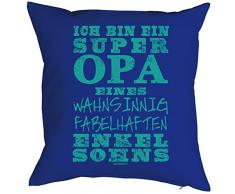 Geburtstagsgeschenk für Opa Kissenbezug Ich bin ein super Opa ...Enkelsohns Geschenk für die Opa Polster Sofakissen Couchkissen Weihnachten