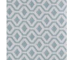 URBANARA Tagesdecke “Viana“ - 100% reine Baumwolle, Graugrün/Weiß mit geometrischem Diamantmuster - 180 x 230 cm, Bett-Überwurf, Plaid, Sofadecke, Wohndecke …