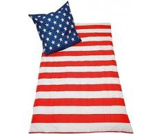 USA Mikrofaser-Bettwäsche Nightflag, 135x200cm