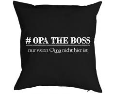 Weihnachtsgeschenk für Opa Kissenbezug # Opa the Boss Geschenk für die Opa Polster Sofakissen Couchkissen Weihnachten