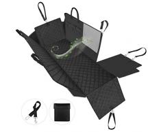 Petacc Hundedecke für Auto Rückbank Wasserabweisende Autoschondecke Rutschfester Rücksitz Sitzbezug für Haustier Auto Hundedecke mit Sicherheitsgurt und Tragtasche