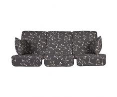 PATIO Auflagen Set Rimini/Venezia 180 cm/ 3x60 cm Polster für 3-Sitzer 4- Sitzer Hollywoodschaukel Schaukelauflage Sitzkissen Rückenkissen Seitenkissen