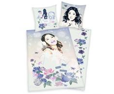 Disneys Violetta Microfaser-Wende Bettwäsche mit Reisverschluss 2er-Set 135x200+80x80cm