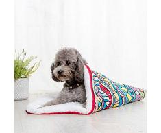 Hund/Katze Bett Decke, Doppelseitiges atmungsaktiv Hund Katze Bett, warme Fleece Bettwäsche Betmatte Cover, Haustier weich und flauschig Hund Katze Matte, für kleine/mittleren Hund/Katze