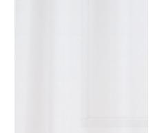 URBANARA Vorhang Fana – 100% reiner Leinen, Vorhangschal mit Tunnelzug – einzelner Schal (140 x 245 cm, Weiß)