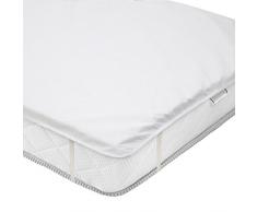 valneo 1x Komfort Matratzenauflage 90x200 cm, 100% Baumwolle, wasserundurchlässig | Matratzenschoner/Matratzenschutz