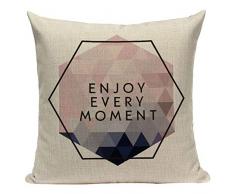 Nunbee Merry Christmas Kissenbezug bettwäsche Weihnachten-Serie Platz Dekorative Akzente Setzen Fall Sofa zierkissen Hirsch Elch Weihnachtsmann Glocke Elf Rentier Rudolph Festive, Hirsch 5 45x45cm