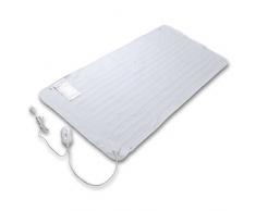 Festnight Wärmeunterbett Wärmedecke Heizdecke Wärmezudecke Waschbar 150x70 cm 50 Watt Weiß