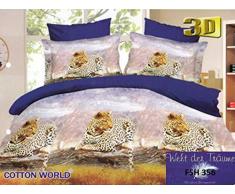 100% Mikrofaser Microfaser 135x200 3D Bettwäsche 3tlg Bettwäscheset Bettwäschegarnitur bügelfrei