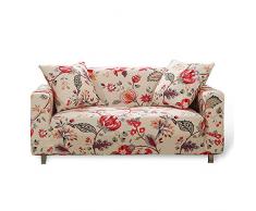 HOTNIU Elastischer Sofabezug Sofahusse 3 Sitzer Sofa Überwürf Stretch Sofabezüge Couchbezug Sofa Abdeckung Muster Hussen für L Form Sofa Couch Sessel in Verschiedene Größe und Farbe, Pattern #Qan