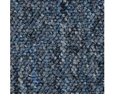 BODENMEISTER BM72392 Teppichboden Auslegware Meterware Schlinge blau 400 und 500 cm breit, verschiedene Längen, Variante: 2,5 x 5 m