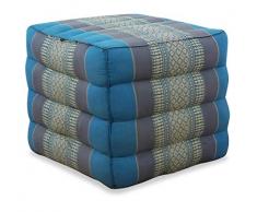 livasia LAGERUNGSWÜRFEL UND SITZHOCKER, Thaikissen der Marke, Lagerungswürfel, Bandscheibenwürfel, Stufenlagerungswürfel, Asiatischer Sitzhocker, Würfelkissen (hellblau)