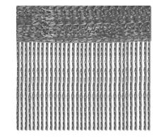 Bestlivings Fadenvorhang 90x240 Fadengardine Insektenschutz Raumteiler Auswahl: Anthrazit - Dunkelgrau