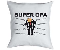 Weihnachtsgeschenk für Opa Kissenbezug Super Opa Geschenk für die Opa Polster Sofakissen Couchkissen Weihnachten