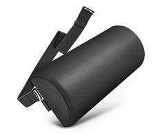 Tusscle Lendenkissen für Bürostuhl, Rückenkissen mit Memory Foam, Ergonomisches Lendenrolle für Auto, Zuhause, Büro, Reisen