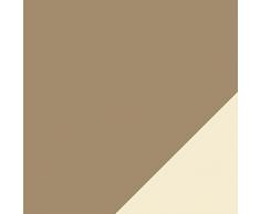 CelinaTex Schneestern Kuscheldecke 150 x 200 cm Taupe und Creme weiß Coral Fleece TV-Decke Tagesdecke Wohndecke