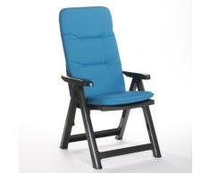 BEST 96206024 Klappsessel Santiago inklusive Polsterauflage PL, D.1360, blau