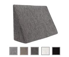 Der Fantastische Minikeil für Wohn- und Schlafzimmer, Lesekissen, Relaxkissen, Rückenlehne, Bauchkissen//Keilkissen zum Liegen und Sitzen (5 Farben zur Auswahl) (grau meliert)