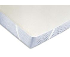 ZOLLNER Matratzenschoner Baumwolle, 100x200 cm, Eckgummis, 440g/qm