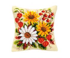 Vervaco Kreuzstichkissen/Stickkissen inklusive Material