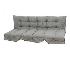 Doppler 2-teilige Hollywoodschaukel Auflage 6994, 170x52x15 cm, grau strukturiert