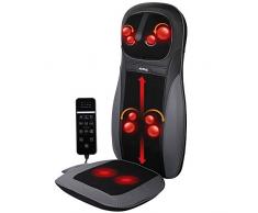 Massagesitzauflage, Nursal Rückenmassage Shiatsu Massage Sitzkissen mit Hitzefunktion, Tiefe Knetmassage Selbstmassage mit Vibration - Hilft zur Entspannung von Muskelschmerzen am Rücken und Nacken