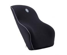 FMS Memory Foam Lendenkissen Auto Rueckenkissen Lordosenstütze fuer Haus Buero Schwarz