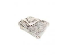 Enjoy Home P010TA130160 Decke aus Webpelz Bär, Polyester, Taupe 160 x 130 cm