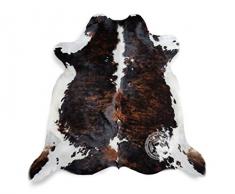 Sunshine Cowhides Teppich aus Kuhfell, Farbe: Tricolor Größe 220 x 200 cm, Premium - Qualität von Pieles del Sol aus Spanien