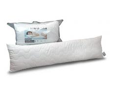 MSS Seitenschläferkissen-40x145 cm Seitenschläferkissen, Mikrofaser, weiß, 145 x 30 x 40 cm